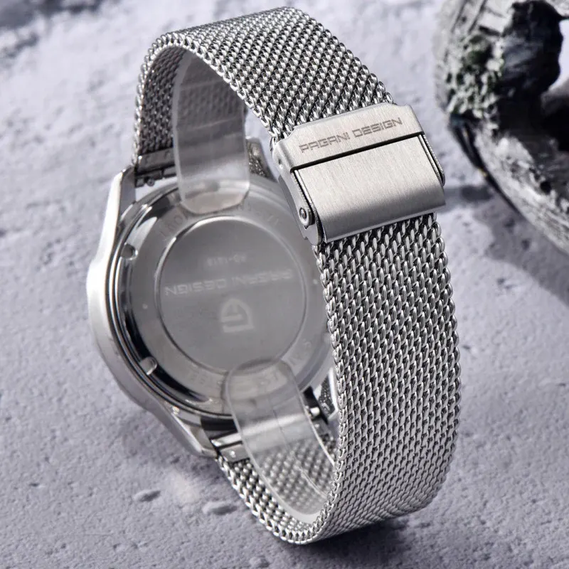 Pagani Design Automatic Mesh Strap Men's Watch- PD-1818